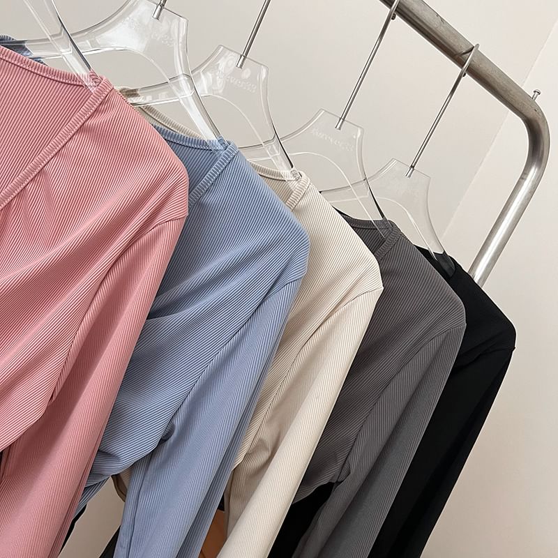 Babique - Set: Effen crop top + vest met strik aan de voorkant + elastische tailleband met wijde pijpen