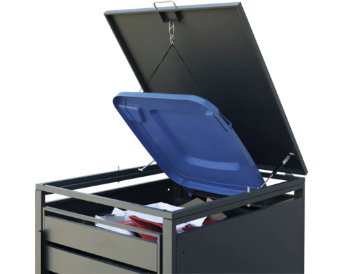 WESTMANN Kubus opbergbox, 80 x 68 x 116 cm, antraciet
