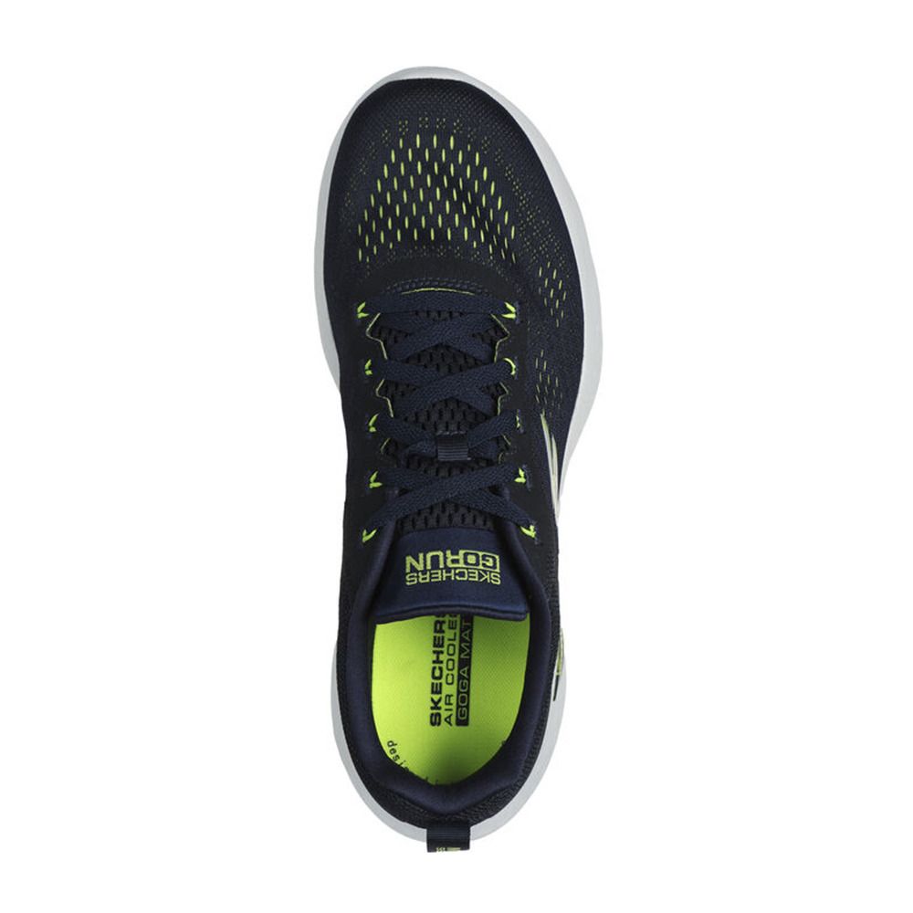 Skechers GO RUN LITE - Chaussures running Homme navy/lime