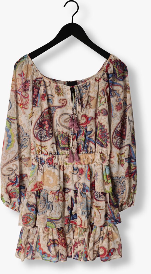 ACCESS multi access mini jurk mini paisley dress with ruffles