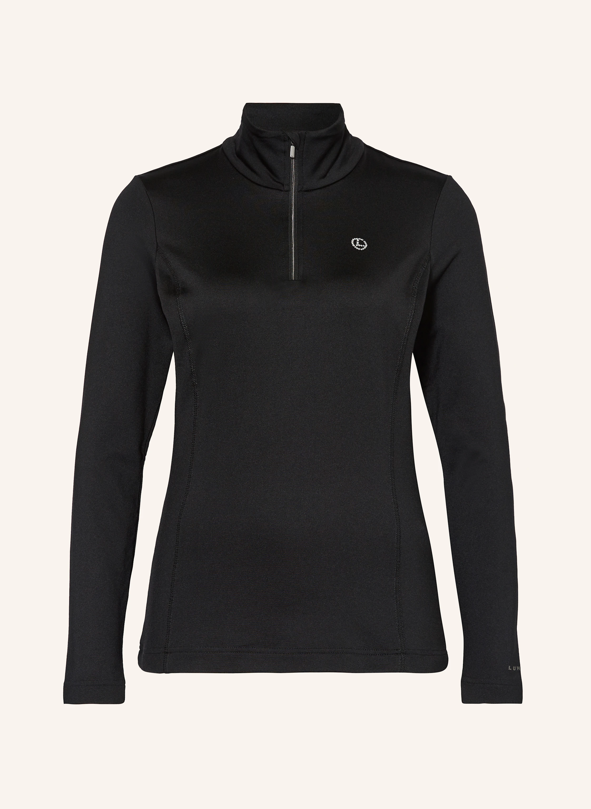 LUHTA Fleecepullover HAILUOTO mit Schmucksteinbesatz