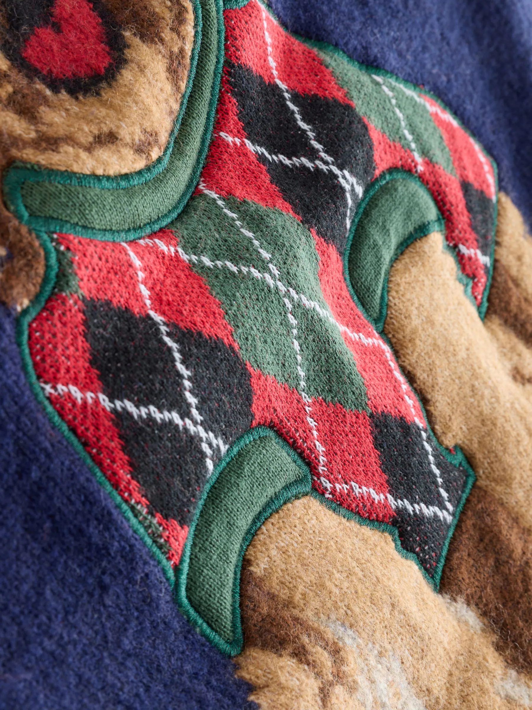 Donkerblauw - Dog Graphic Matching Family Christmas Jumper