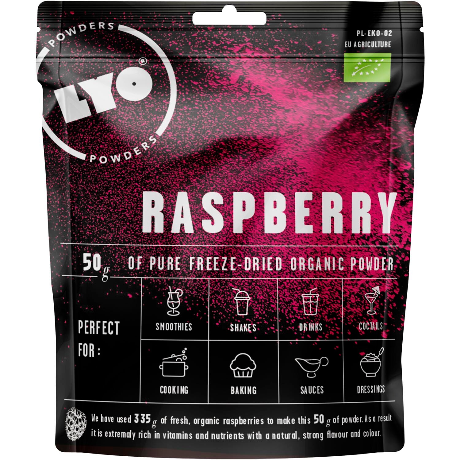LYOFOOD Organic Raspberry Powder 50g