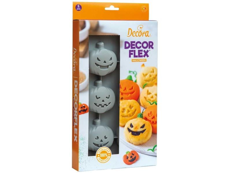 Decora Backform Kürbis Grau 3D-Backform