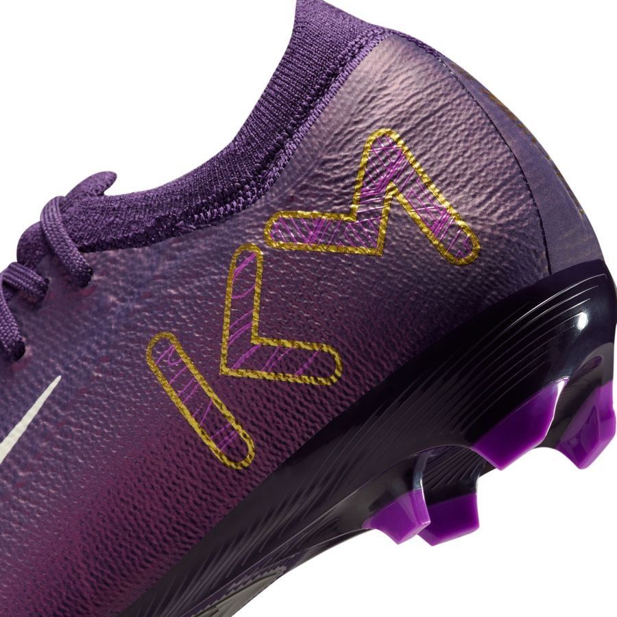 Nike Air Zoom Mercurial Vapor 16 Pro FG Mbappé Personal Edition - Violet/Blanc Enfant
