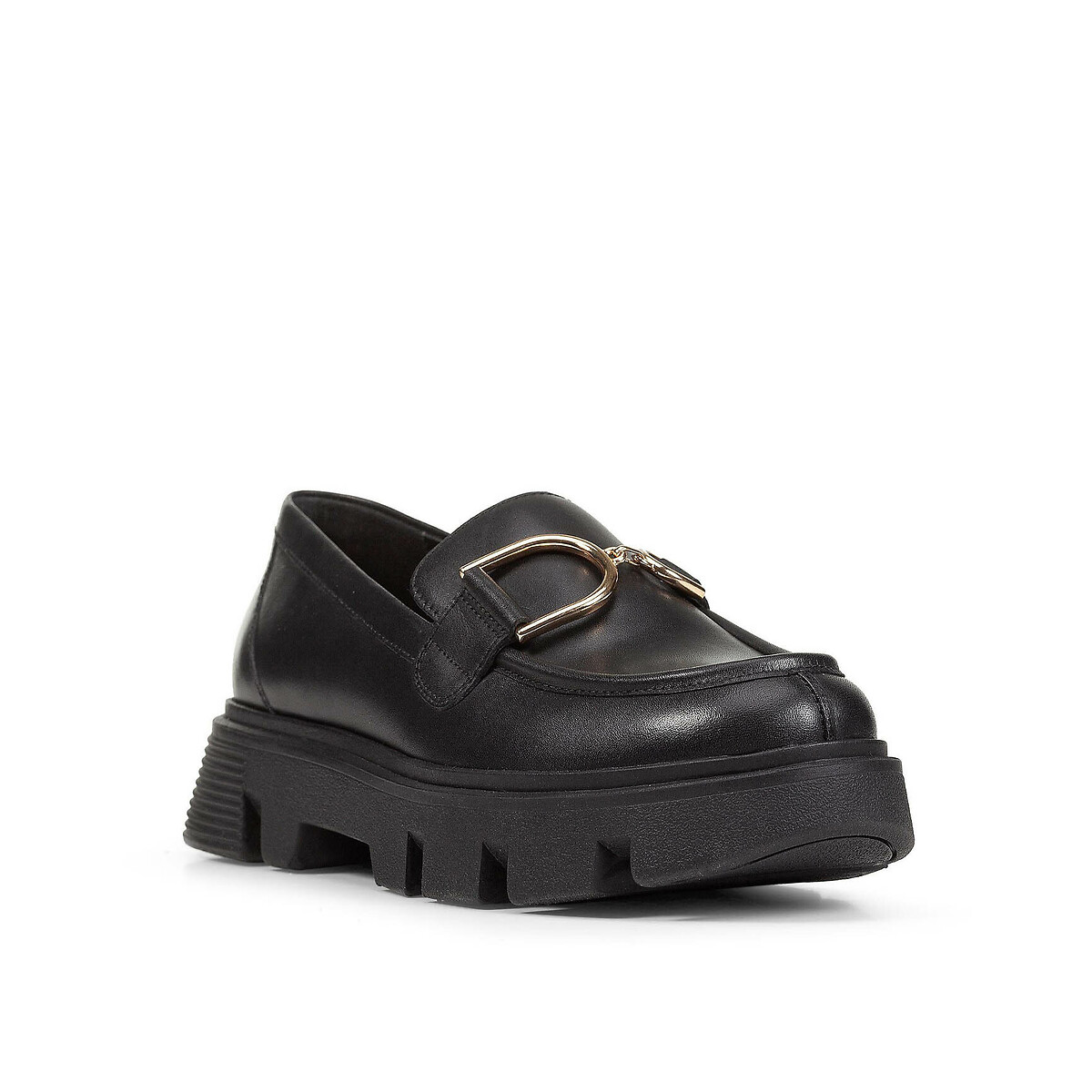 GEOX<br>Mocassins de couro respirável