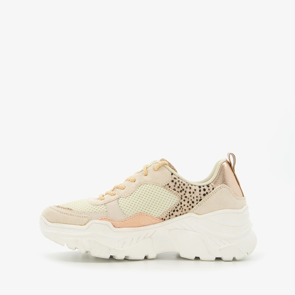 Blue Box dames dad sneakers met dierenprint