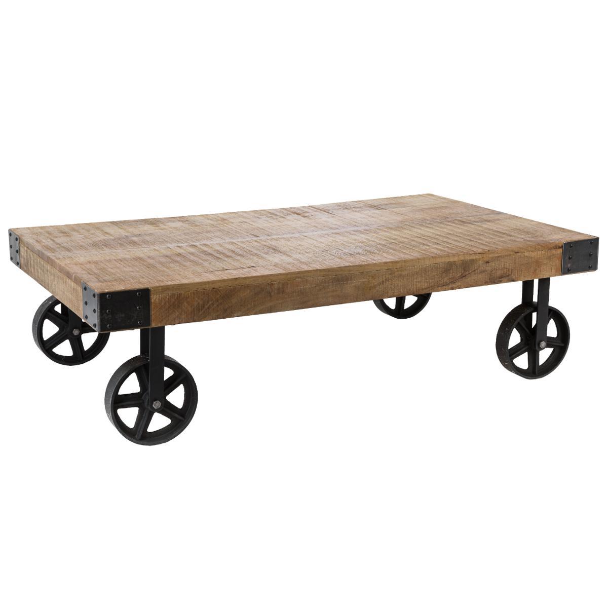TABLE BASSE SILAS D.117X70X34CM