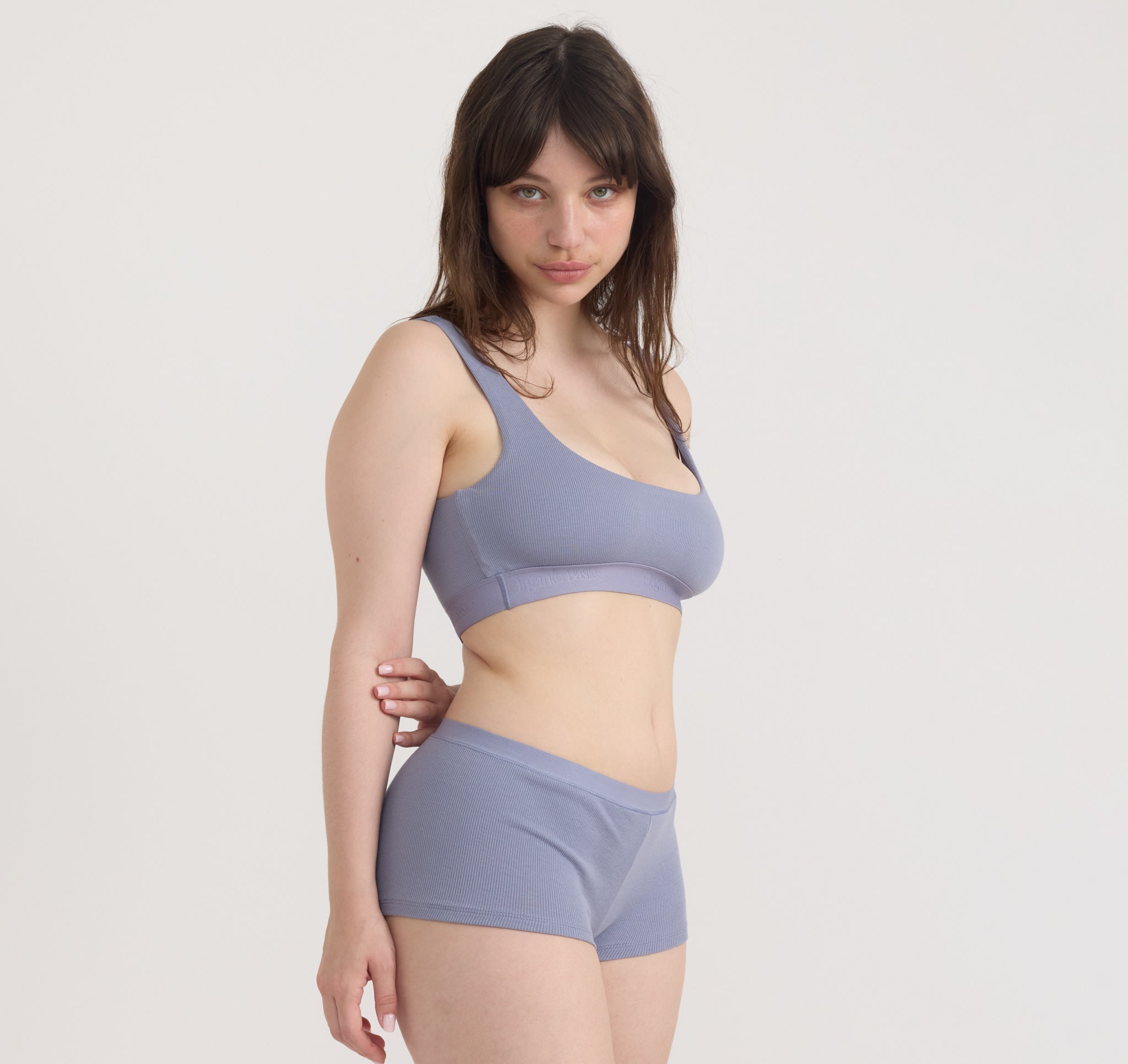 ORGANIC COTTON<br>Core Rib Tank Bralette
