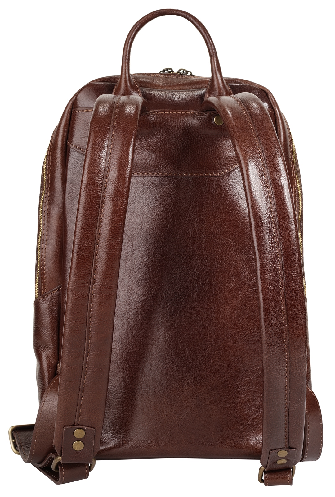 Piké Cityrucksack echt Leder, Made in Italy