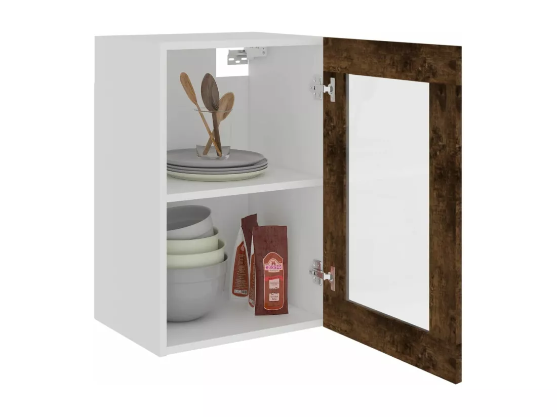 Armoire en verre suspendue 