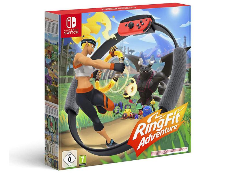 Nintendo Ring Fit Adventure Bewegungsgesteuertes Abenteuerspiel mit Fitness-Übungen