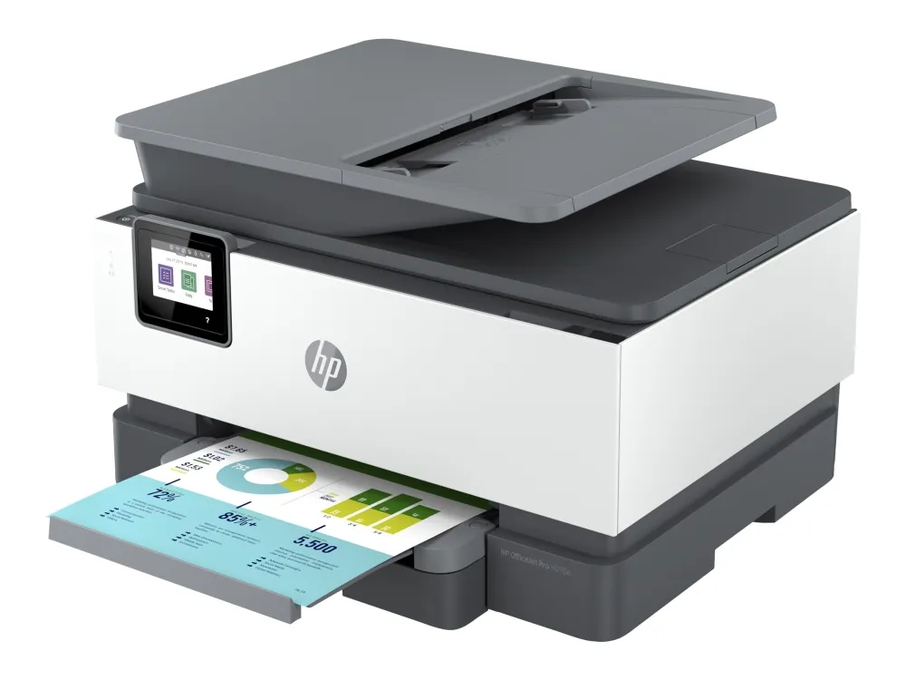 HP Officejet Pro 9010e All-in-One - Multifunktionsprinter - farve - blækprinter - Legal (216 x 356 mm) (original) - A4/Legal (medie) - op til 21 spm (kopiering) - op til 22 spm (udskriver) - 250 ark - 33.6 Kbps - USB 2.0, LAN, Wi-Fi(n), USB vært - HP