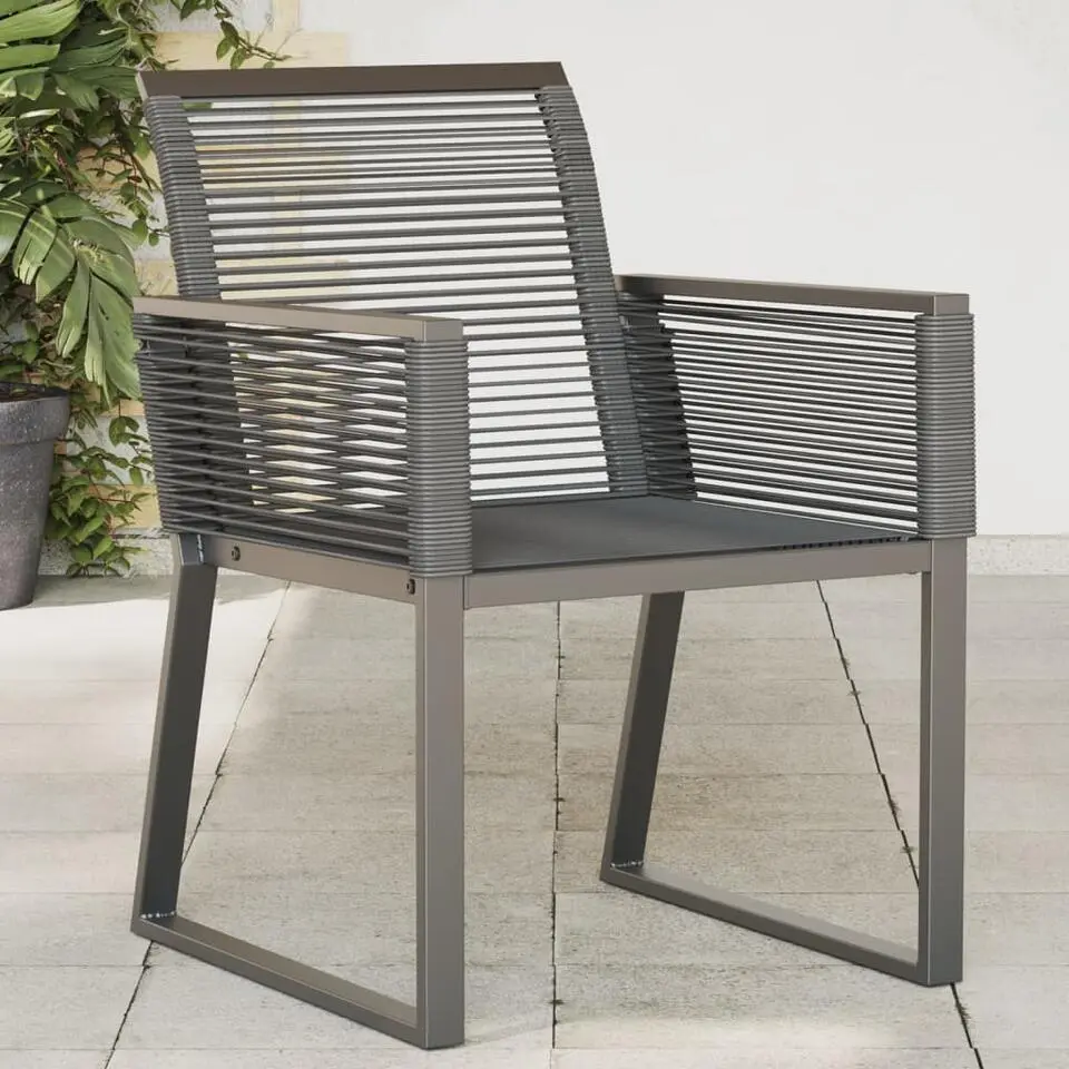 vidaXL - Tuinstoelen - Zwart - Poly rattan - 4 stuks - 53x59x79 cm