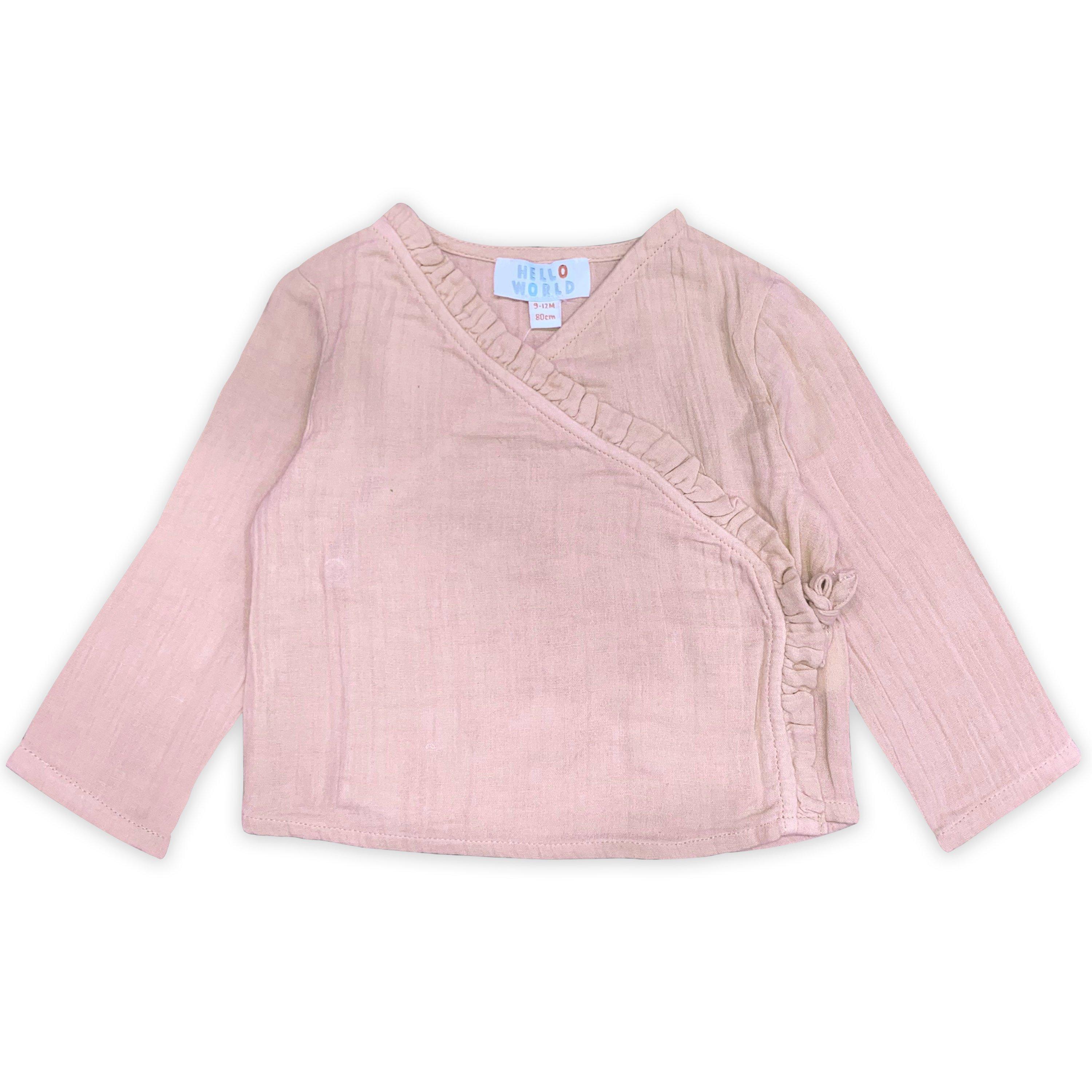 Hello World Baby Girls Cotton Set