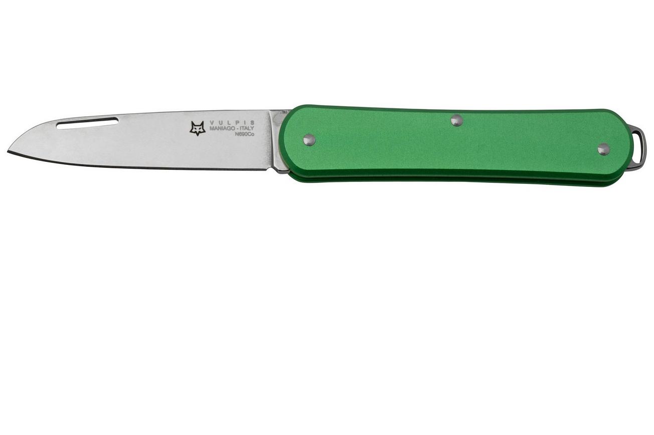 FOX Vulpis FX-VP130OD, N690Co, Aluminium OD Green, zakmes