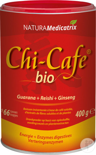 Chi-Café Bio Poudre Boisson Instantanée À Base De Café Extrait De Fibres Et Plantes 400g