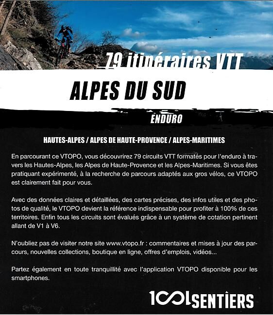 VTOPO - VTOPO ALPES DU SUD 79 ITINERAIRES VTT