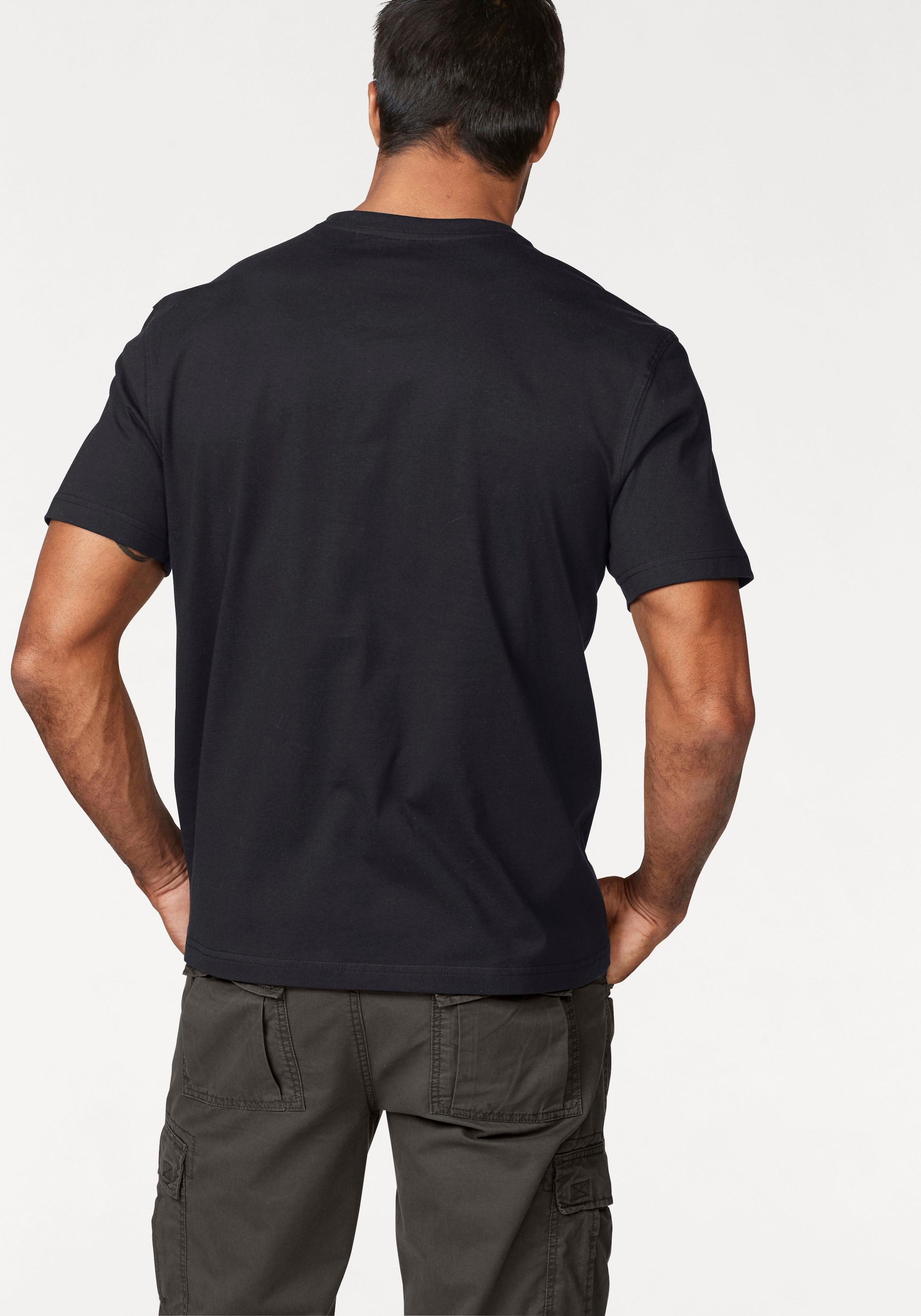 Man's World T-Shirt , Kurzarm,  Regular Fit,  mit Print,  Rundhals,  im Used-Look