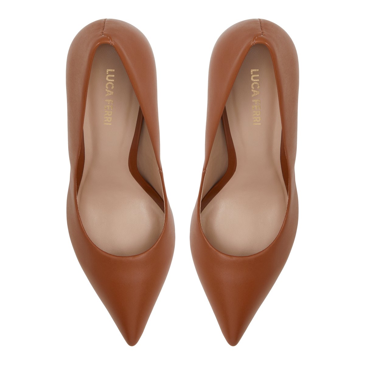 LUCA FERRI-Illingen-Talons hauts/Escarpins - Talon bloc - Marron