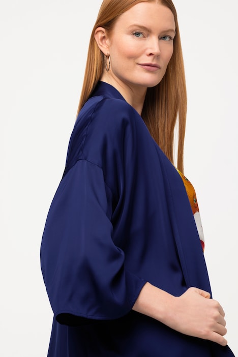 Kimono, Schalkragen, weite 3/4-Ärmel