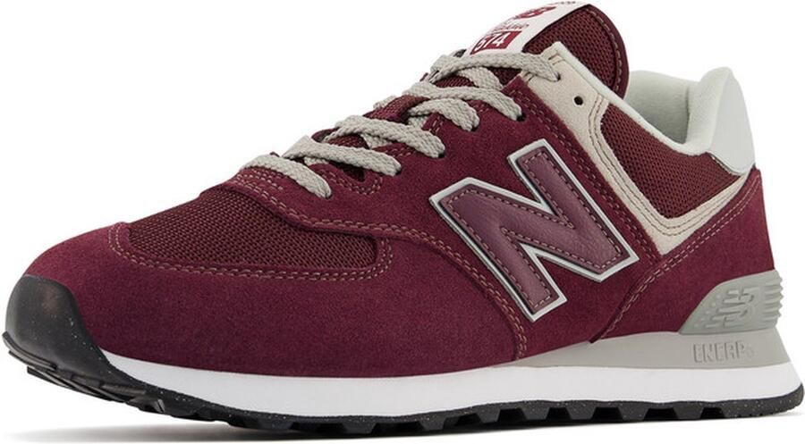 New balance Sneakers laag '574' poederroze robijnrood wit