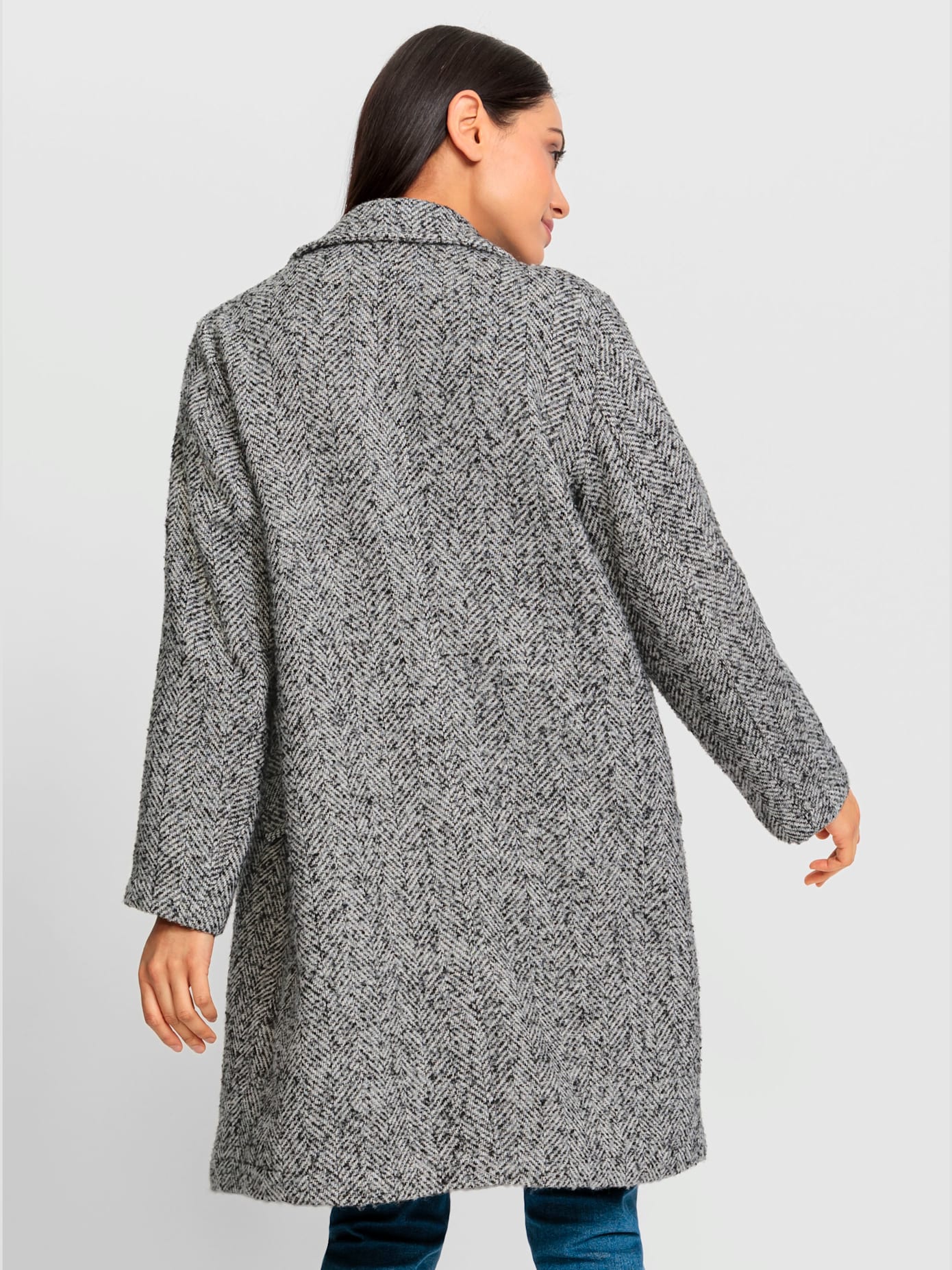 Manteau aspect 2 en 1 avec empiècement gilet
