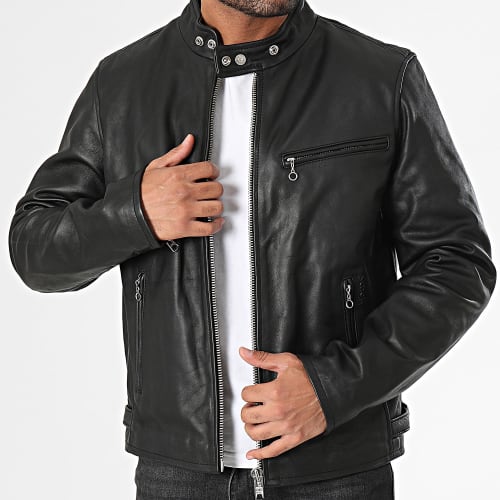 Veste En Cuir LC940D Noir