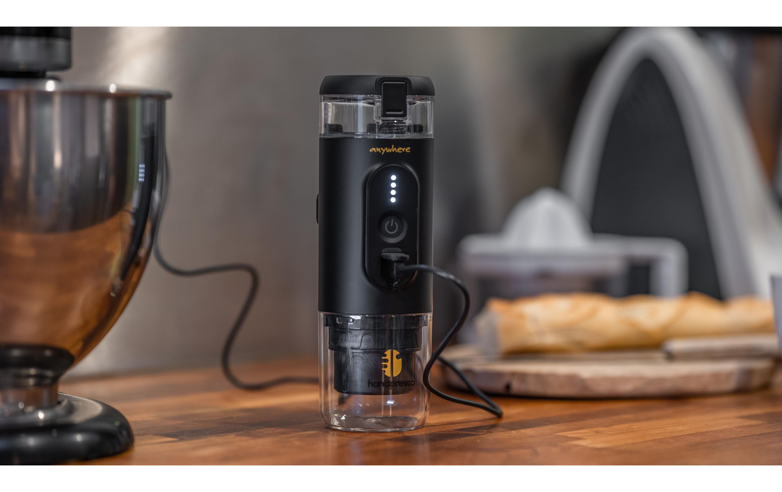 Reisekaffeemaschine E-Presso 21700 Kapseln, Kaffee gemahlen<br>Tragbare Espressomaschine mit Akku