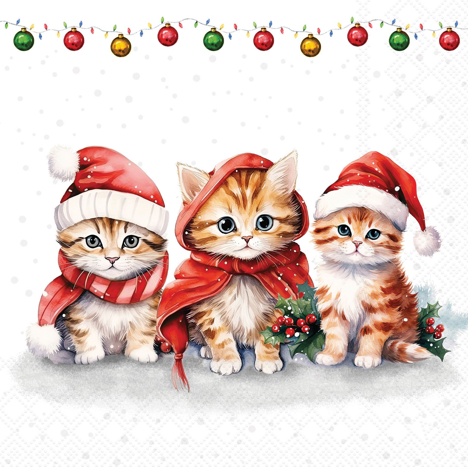 Ambiente servet kittens 33 x 33 cm 20 stuks