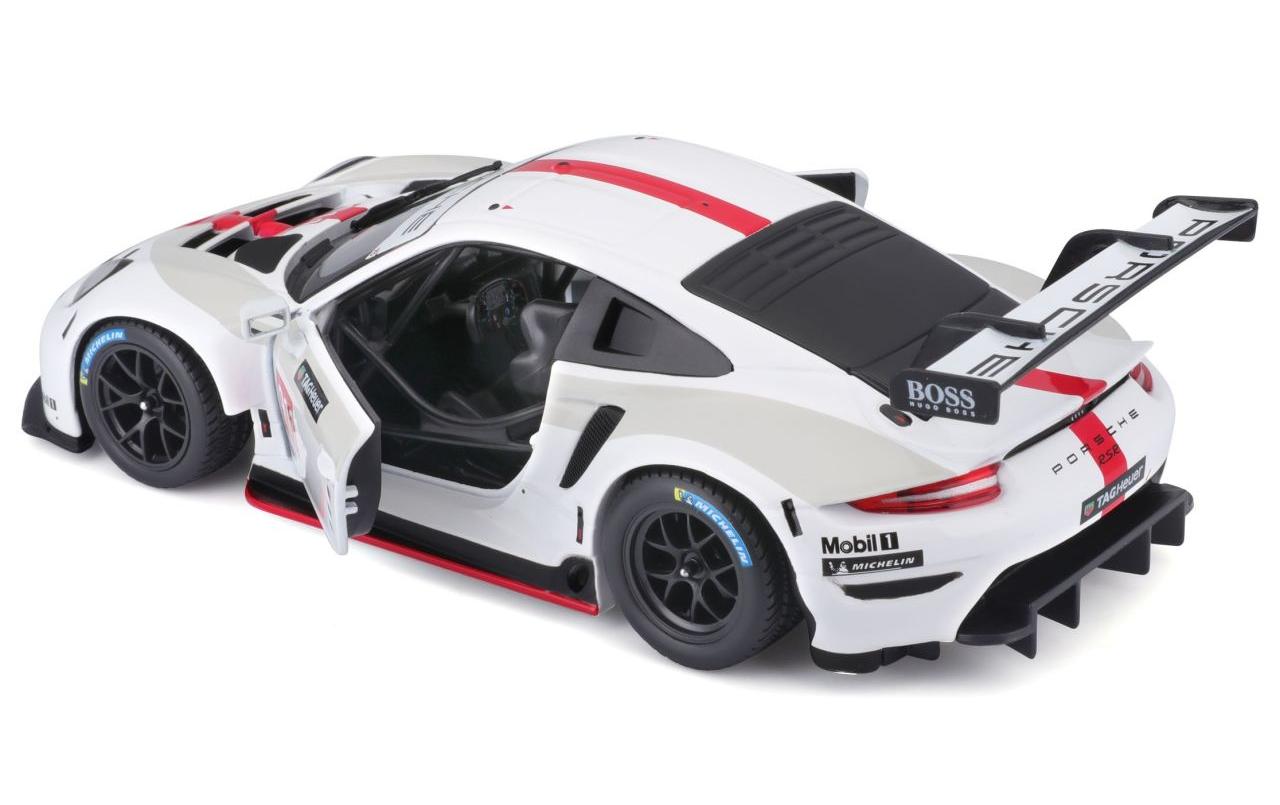Race Porsche 911 RSR GT Weiss 1:24Sammlermodell im Massstab 1:24