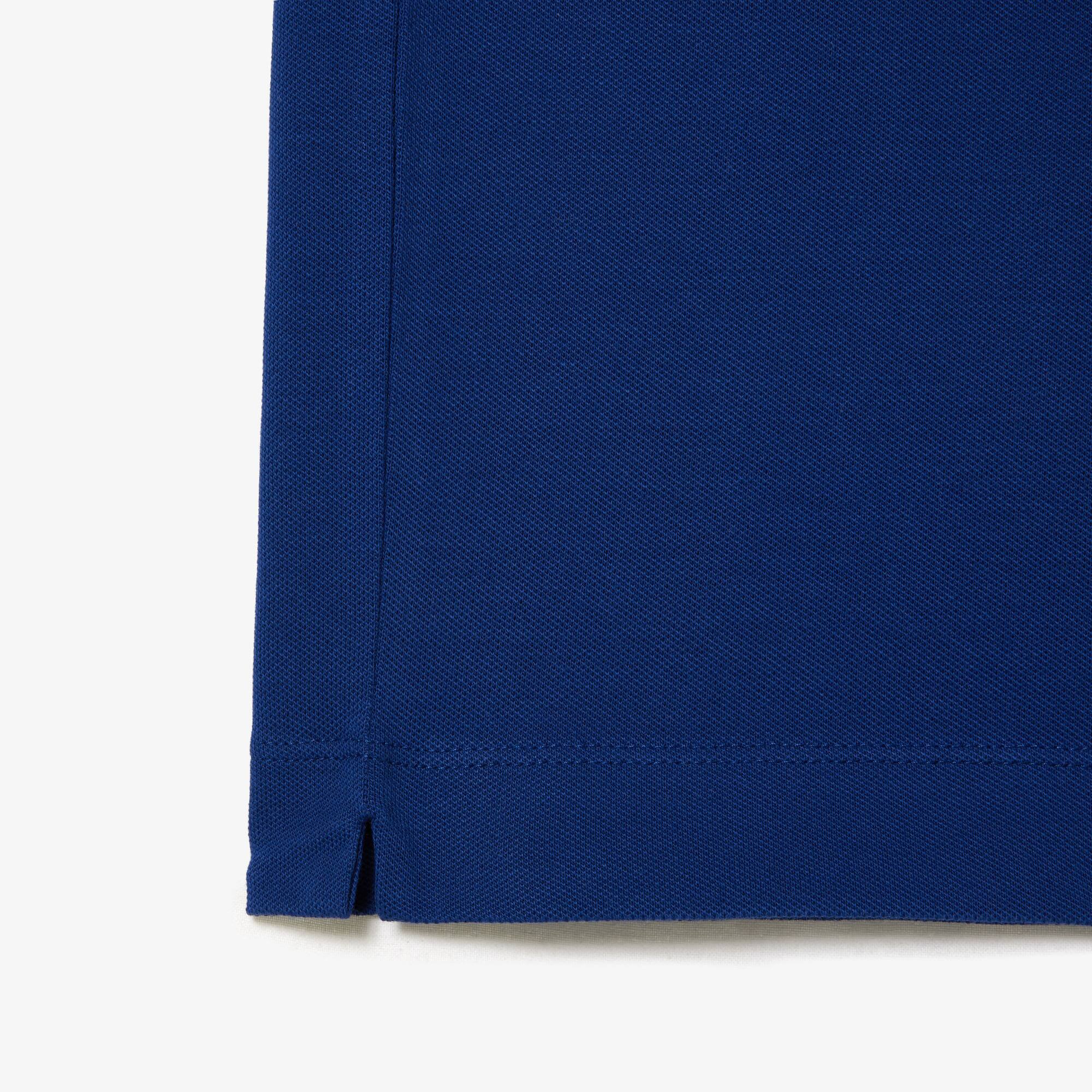 Smart Paris Stretch Cotton Piqué Poloshirt Kurze Ärmel - Blau - Lacoste - Herren