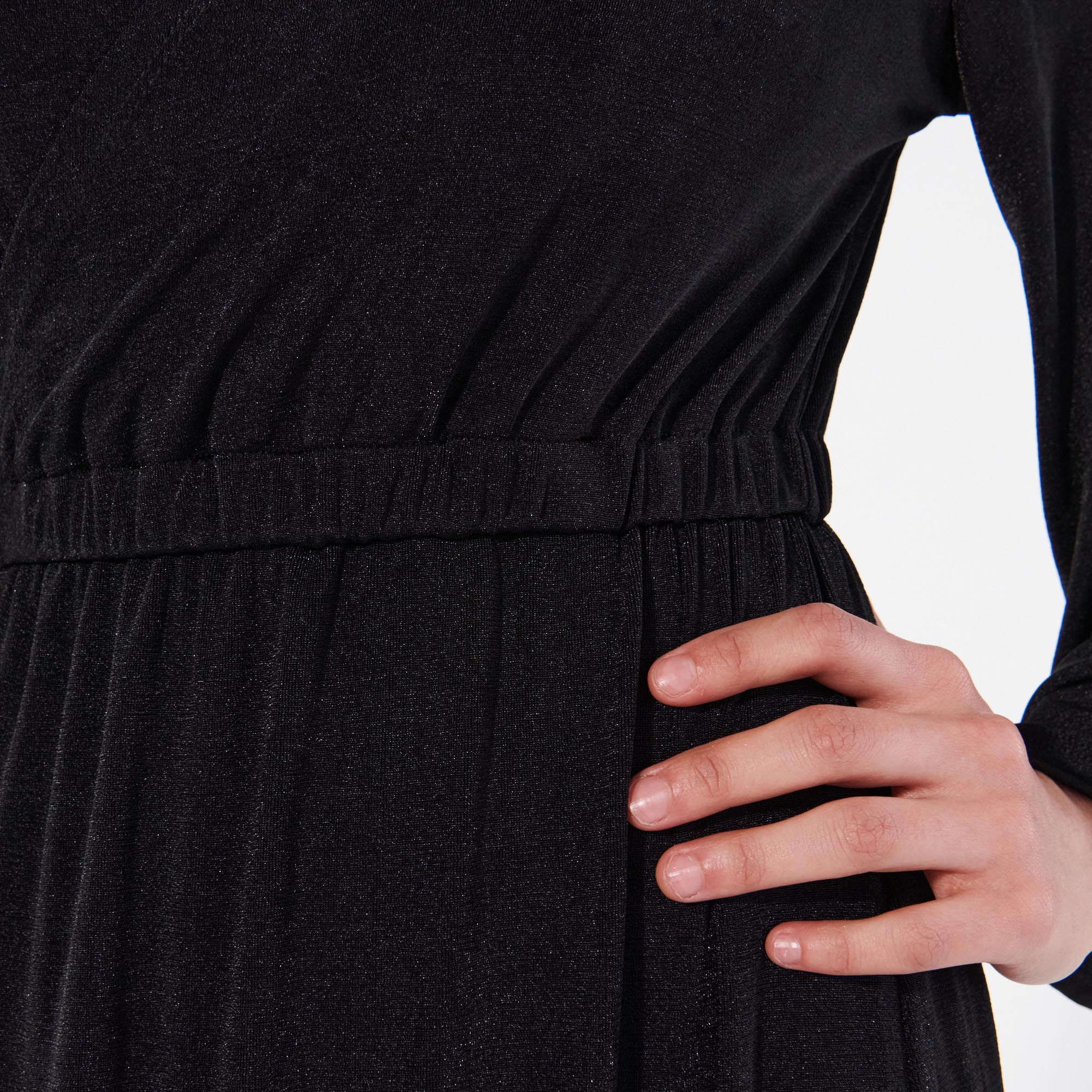 Robe longue en satin