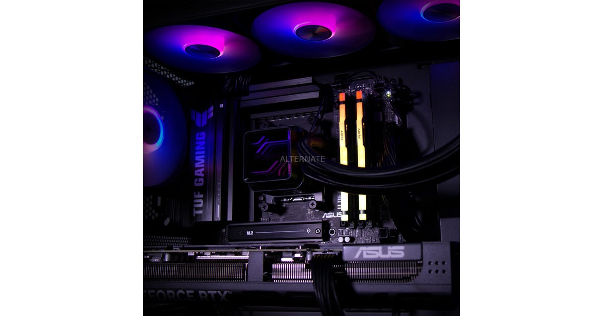 ALTERNATERyzen 7 - RTX 5070 Ti Gaming pc Powered by ASUS  (Zwart | R7 9800X3D | RTX 5070 Ti | 32 GB | 2 TB SSD)