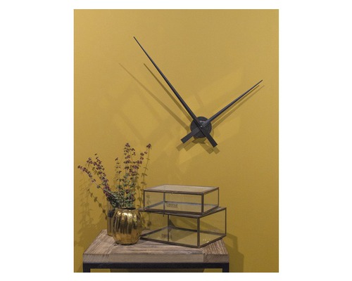 Wandklok Handen zwart Ø 85 cm