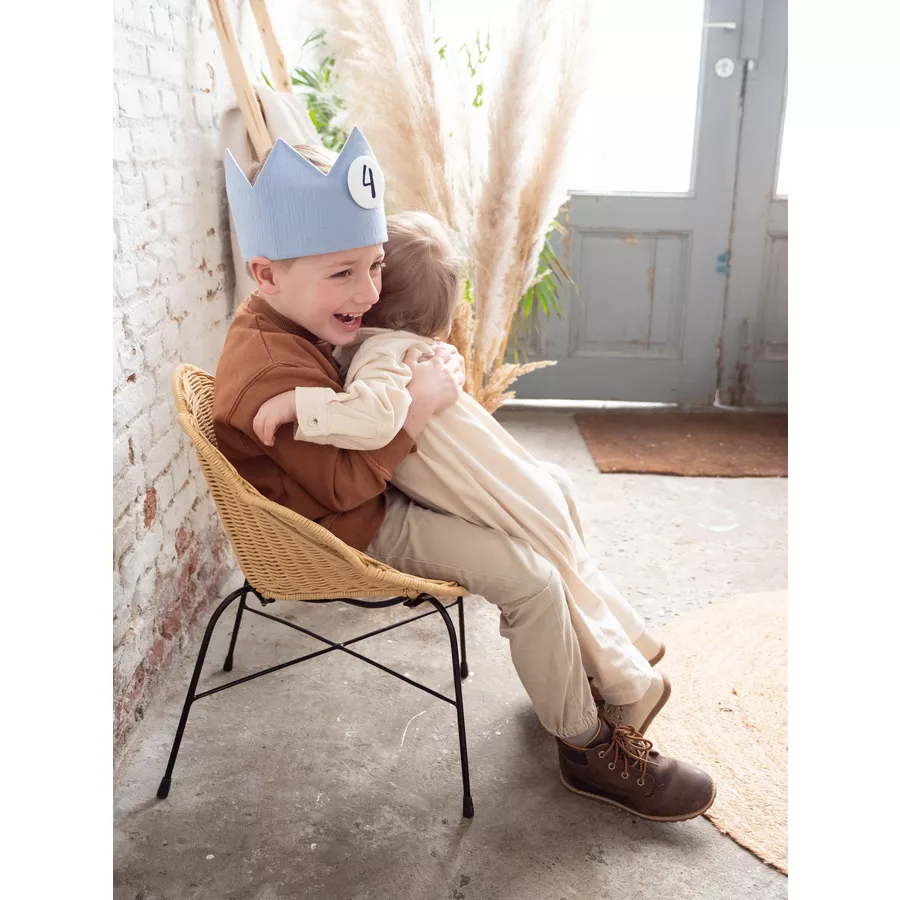 CHILDHOME Kinderstuhl Rattan Blume natur