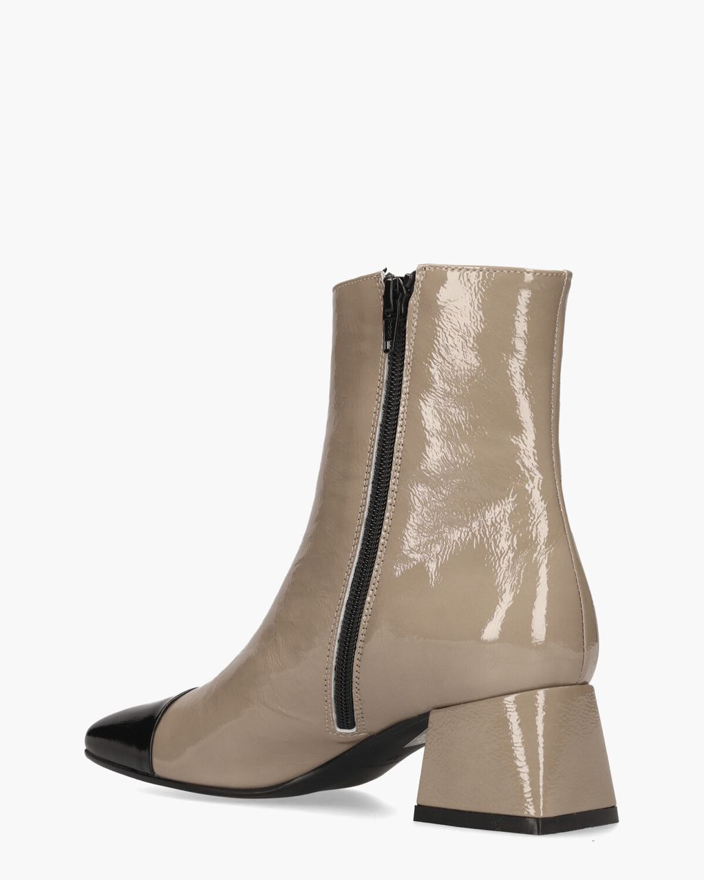 Gioia Vanessa Taupe/Zwart Dames Enkelboots