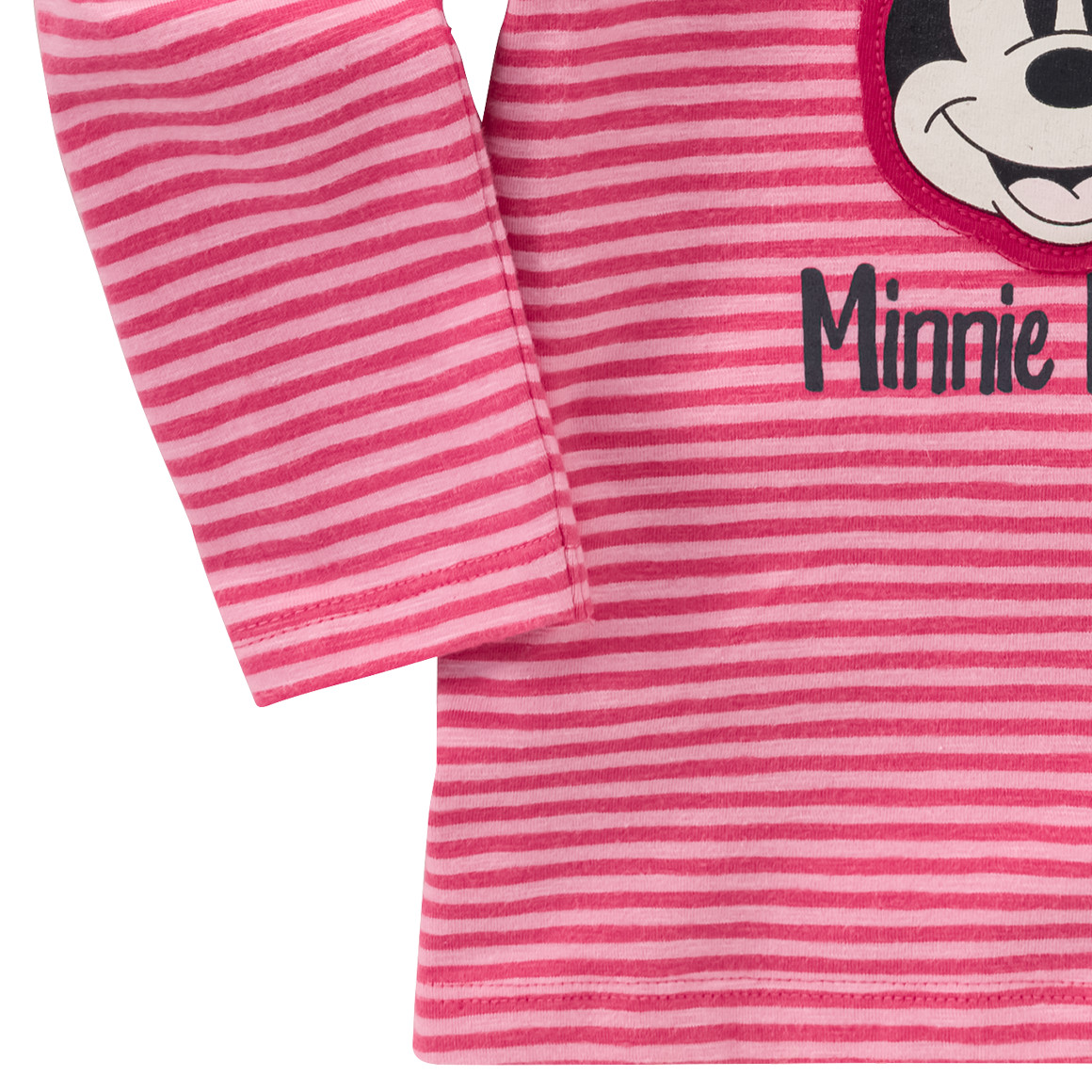 Topomini Minnie Maus Langarmshirt mit Applikation rosa / pink