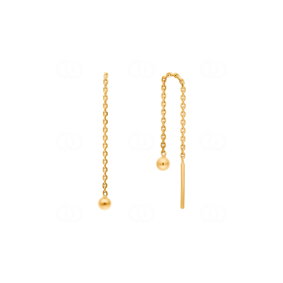 Ohrhänger 750/18 K Gelbgold Kugel