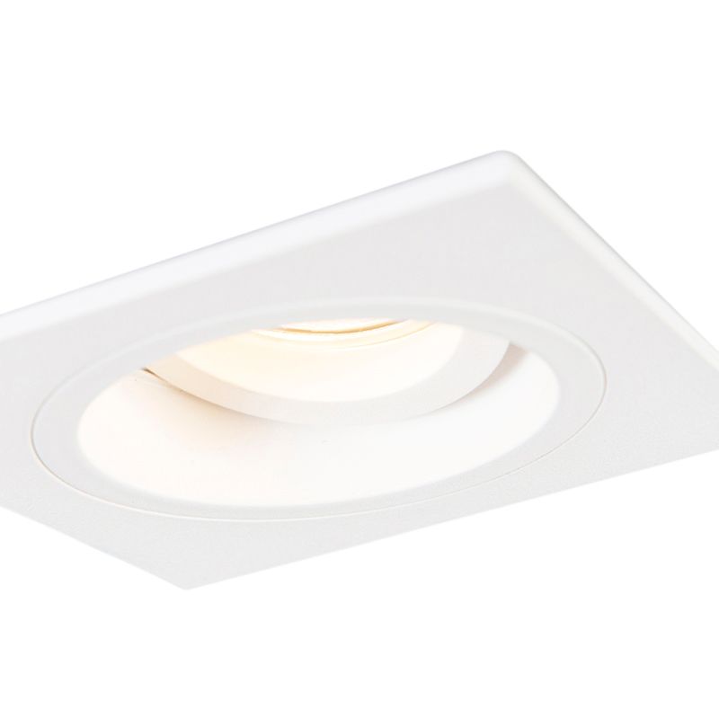 Smart inbouwspot wit vierkant incl. wifi GU10 - Chuck