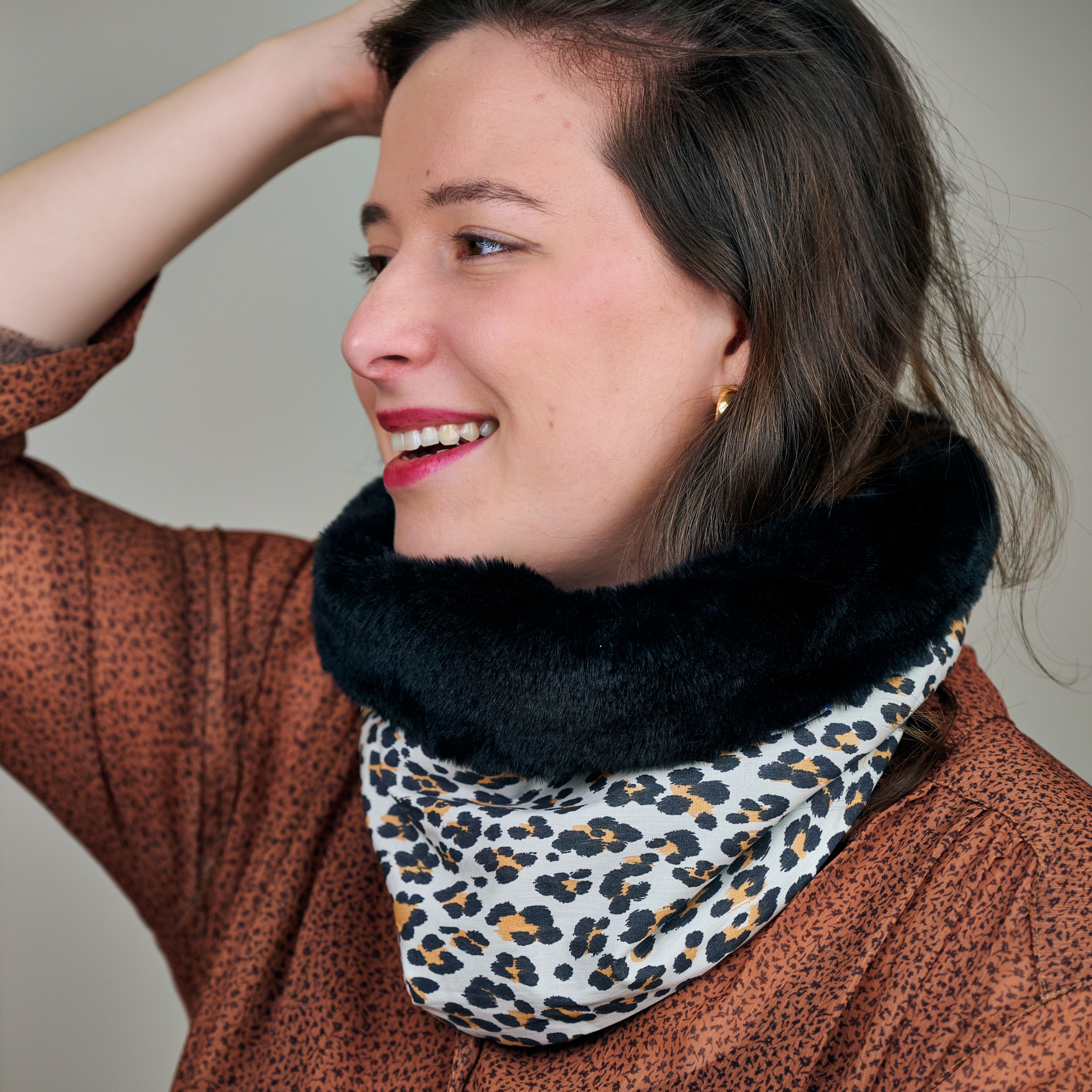 Echarpe Tube Adulte Leopard