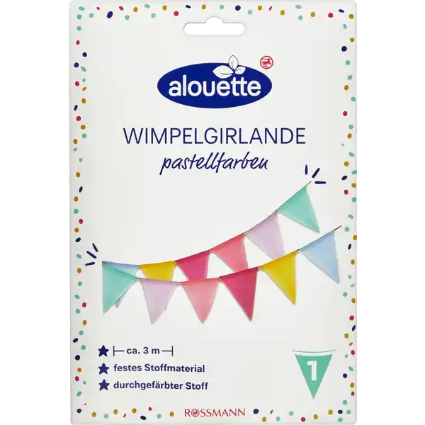 Wimpelgirlande Stoff
