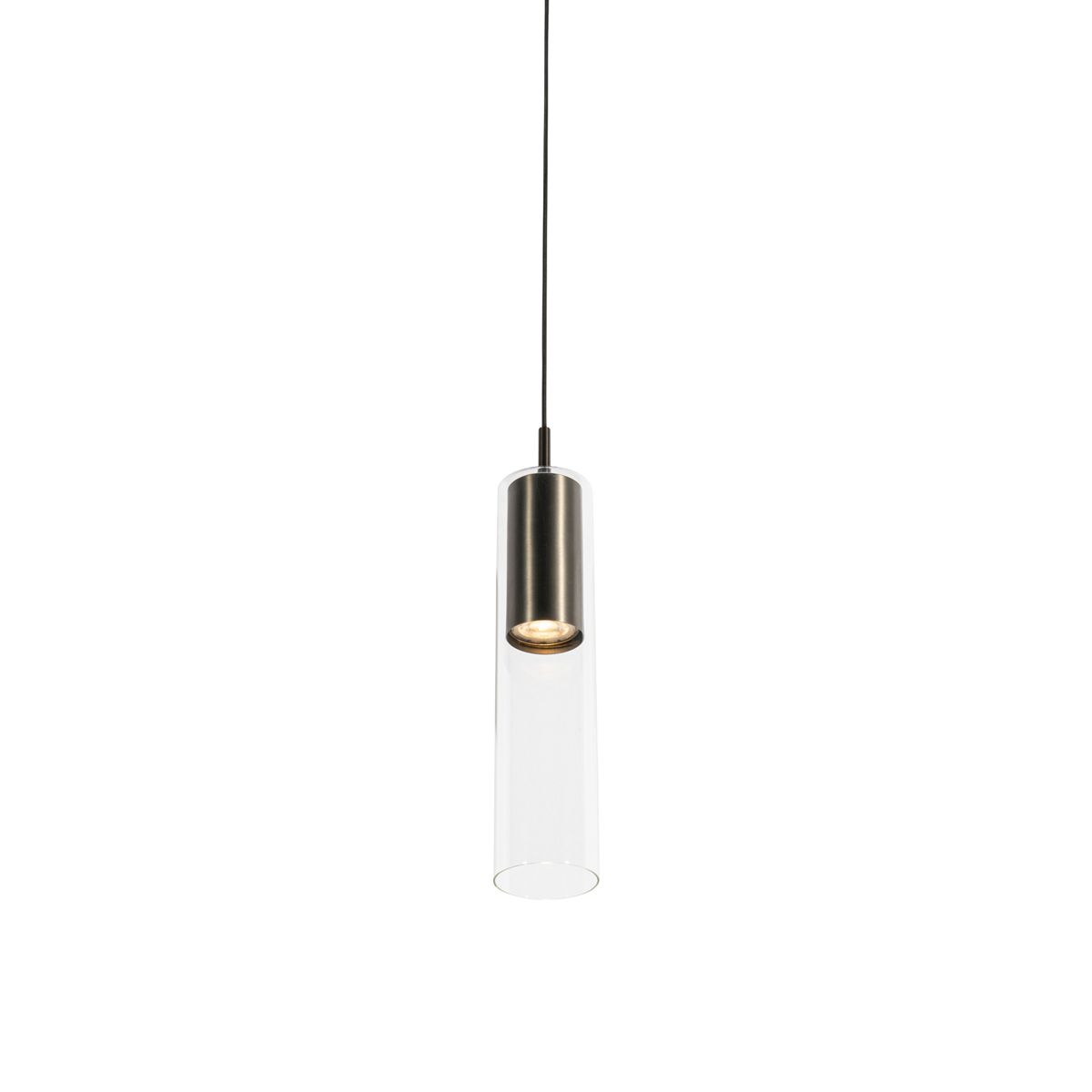 Moderne hanglamp gunmetal voor railsysteem 1-fase - Iconic Lloyd