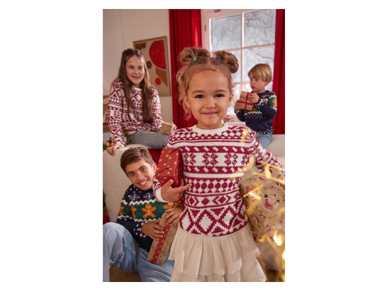 Gebreide kinder kersttrui