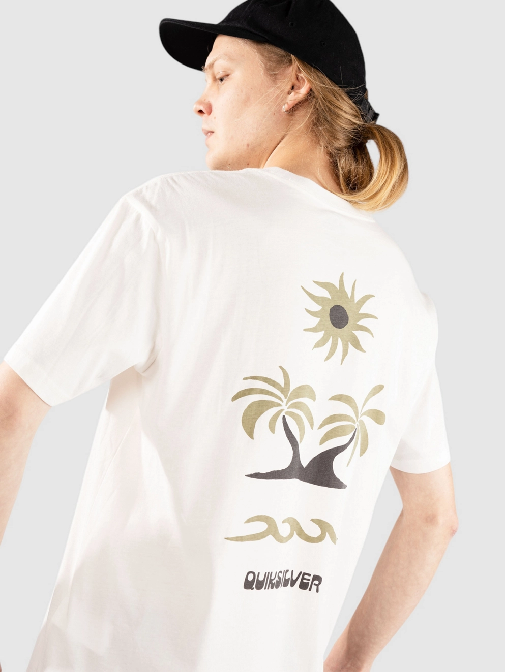 Quiksilver Evo Roads End T-Shirt snow white