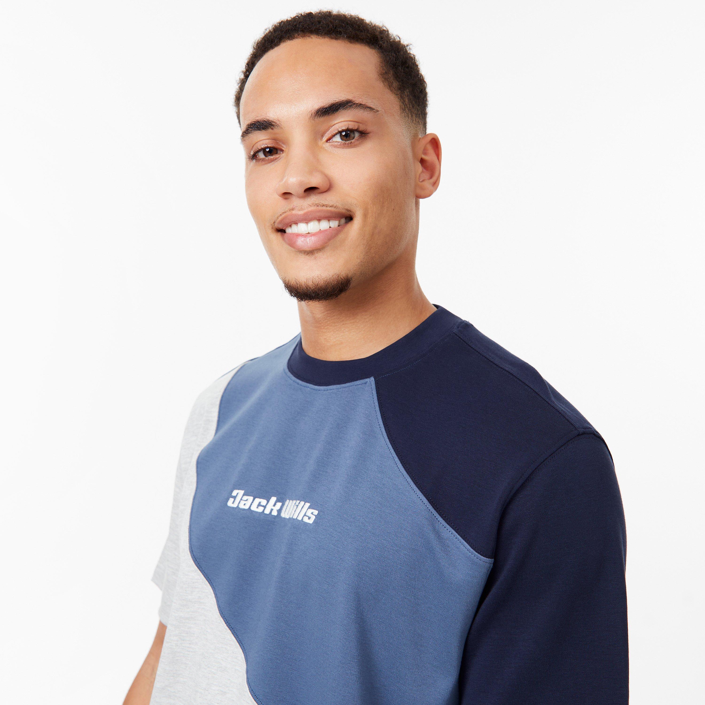 Jack Wills JW Wave Cut and Sew T Shirt