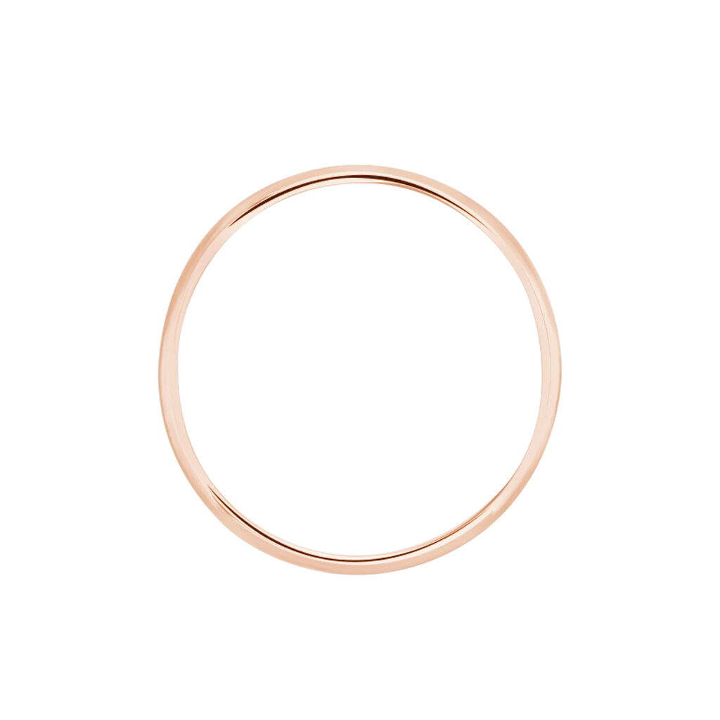 Alliance Meredithe Demi Jonc Classique Or Rose