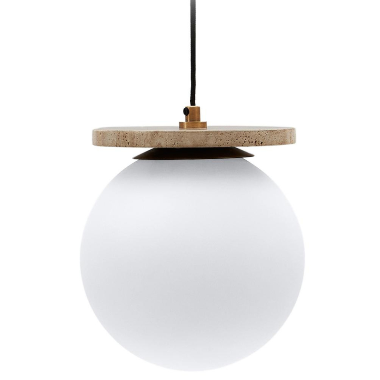 Kave Home Malachi hanglamp travertijnsteen