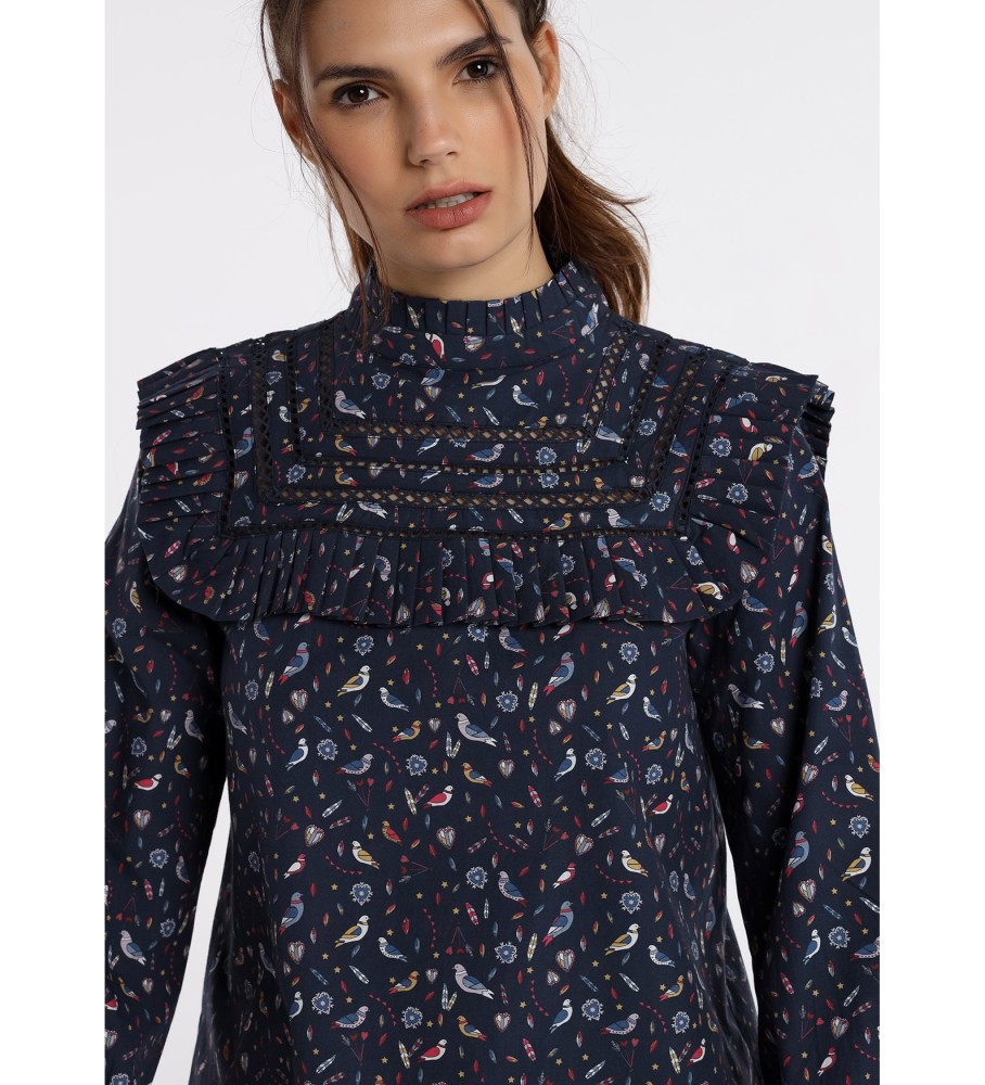 pássaros da blusa Lois
