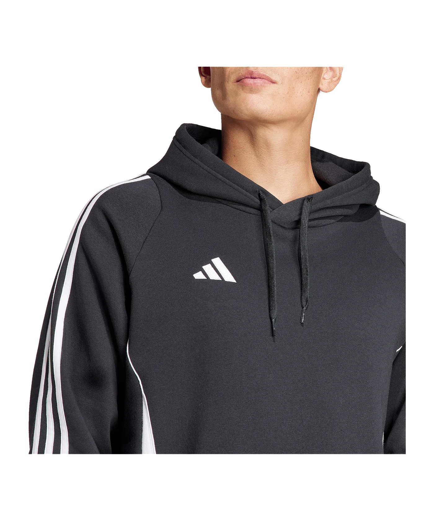 adidas Tiro 24 Hoody Schwarz Weiss